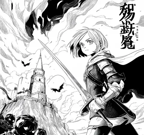 热血战斗题材漫画封面
